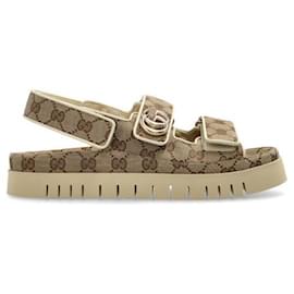 Sandali in doppia tela - Gucci