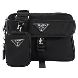 Prada Borsa a tracolla Logo Re-Nylon Saffiano