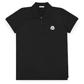 Baumwolle PK Kurzarmshirt mit Logo-Patch für Damen - Moncler