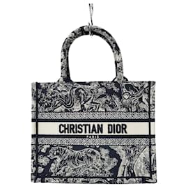 Book Tote Small Tuileries Reverse Embroidery - Dior