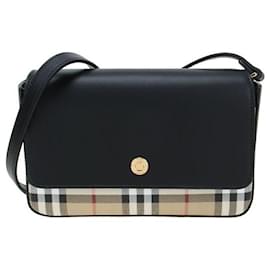 Borsa porta PC in pelle a quadri vintage - Burberry