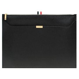 Thom Browne RWB Tab Leder-Dokumentenclutch