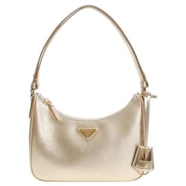 Mini borsa in pelle Saffiano stamp: NZV JOU - Prada