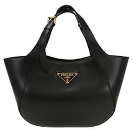 Medium Leder Tote Bag stamp: OOO - Prada