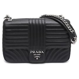Borsa a spalla e borsa a tracolla Diagram Large Silver Chain - Prada