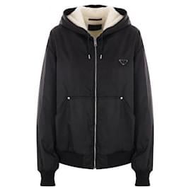 Re-Nylon Hooded Jacket - Prada