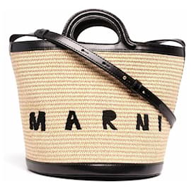 Bolso Tote/Bandolera de Rafia - Marni