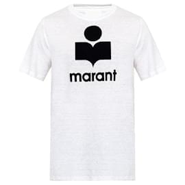 Isabel Marant KARMAN Leinen-T-Shirt White