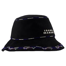 Cappello Bucket HALENA Logo Ricamato Black - Isabel Marant