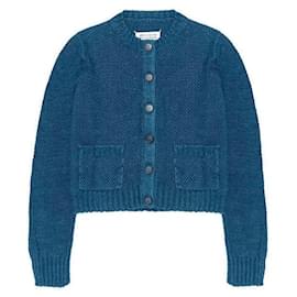 Maison Martin Margiela Basket Strickjacke Blau