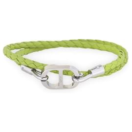 Bracciale doppio in pelle intrecciata CD Icon da uomo - Dior