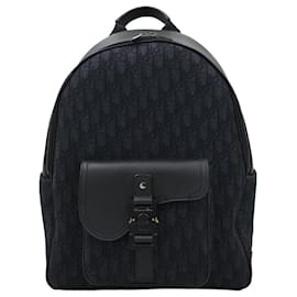 Zaino con zip Oblique Saddle Jacquard - Dior