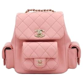 Neuer Pocket Duma Rucksack Pink Gold - Chanel