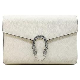 Gucci Borsa Dionysus in pelle con catena, colore Ivory, mai usata