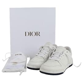 Dior White Oblique One Sneaker aus perforiertem Kalbsleder