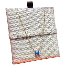 Collier Mini Blue Gold Popash - Hermès