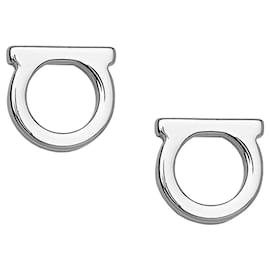 Orecchini a lobo Gancini Silver - Salvatore Ferragamo