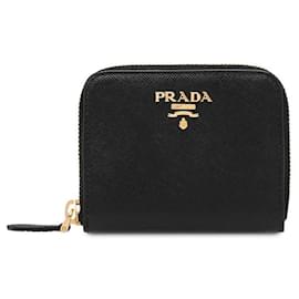 Prada Saffiano Logo Münzgeldbörse QWA