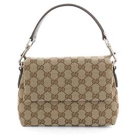 Gucci Borsa a tracolla piccola FAEHA GG Canvas Beige