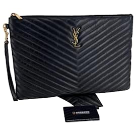 Clutch Grande Matelassé Nera - Saint Laurent