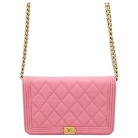 Borsa a tracolla con catena Caviar Boy WOC - Chanel