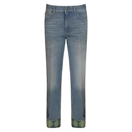 Pantalones de denim con ribete de jacquard - Valentino