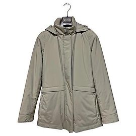 Loro Piana Chaqueta de plumón gris para mujer