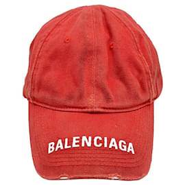 Boné Balenciaga com Logótipo Vermelho