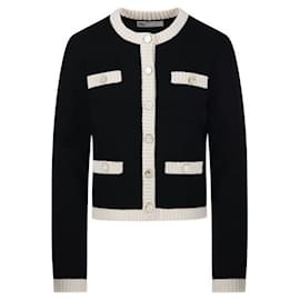 Grober Cardigan mit Wollbesatz - Tory Burch