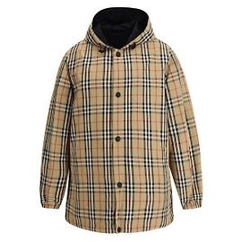 Burberry Casaco reversível xadrez em nylon