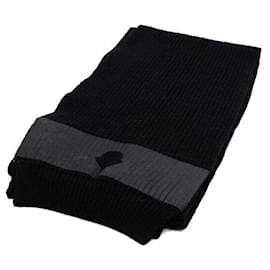 Sciarpa Unisex in Lana Vergine Nera - Moncler