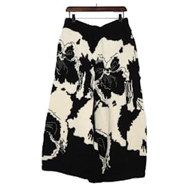 Pantalones unisex de lana intarsia con estampado de pensamientos Collaboration - Loewe