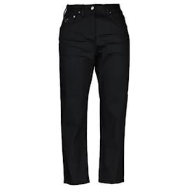 Vaqueros de denim elástico stamp: - Prada