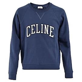 Regular Cotton Fleece Sweatshirt - Céline
