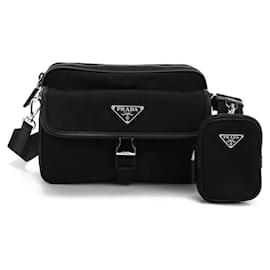 Borsa a spalla/tracolla in Re-Nylon con logo triangolare - Prada