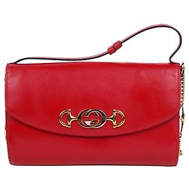 Gucci Sac à épaule Jumi Top Handle Red Small