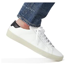 Saint Laurent White Leather Sneakers