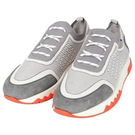 Sneakers in maglia Addict Gray - Hermès