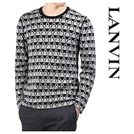 Jacquard-Pullover mit Rundhalsausschnitt - Lanvin