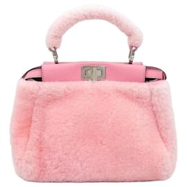 Peekaboo Pink Shearling Mini - Fendi