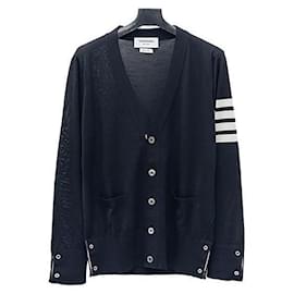 Four-Bar gestreifter Cardigan aus nachhaltiger Wolle - Thom Browne