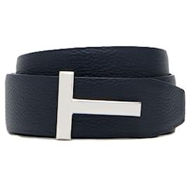 Cintura Icon in pelle martellata - Tom Ford