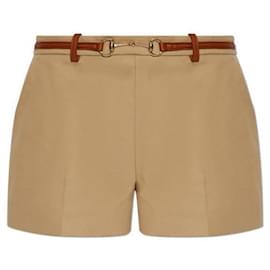 Pantalones cortos de algodón con bocado - Gucci