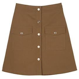 Kurzer Rock aus Baumwoll-Twill - Céline