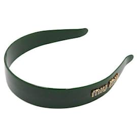 Haarreif aus grünem Plexiglas - Miu Miu