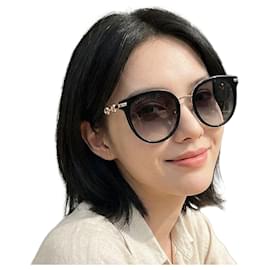 Gucci Gafas de sol Asian Fit Acetate Black Round