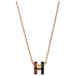 Colar Feminino Mini Pop Rocabar Pendant Two-Tone Gold - Hermès