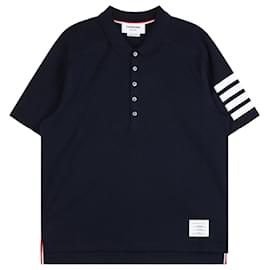 Polo in cotone Navy - Thom Browne
