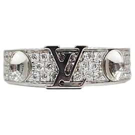 Louis Vuitton Anello in oro bianco pavé di diamanti
