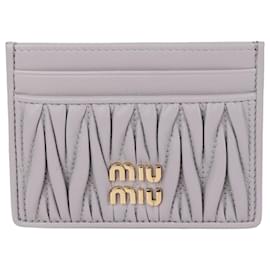 Miu Miu Tarjetero de piel Napa